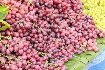 Fresh fruit grapes delicious at street food