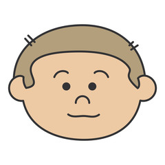 little boy head avatar character