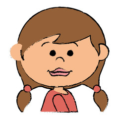 Obraz premium beautiful little girl character