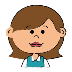 beautiful little girl character