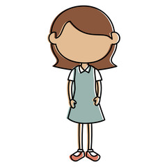 beautiful little girl character