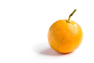 Orange color of Kumquat on white background