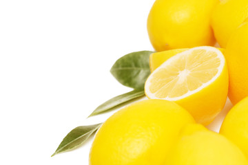 Lemon, studio image on white
