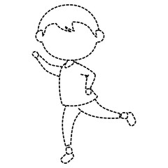 Fototapeta premium little boy avatar character