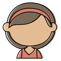 beautiful little girl character