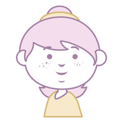 beautiful little girl character