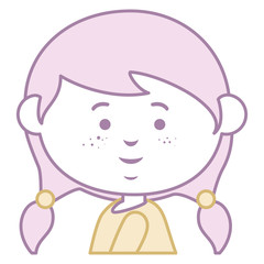 beautiful little girl character