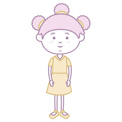 beautiful little girl character