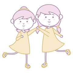 cute little girls characters