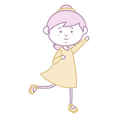 beautiful little girl character