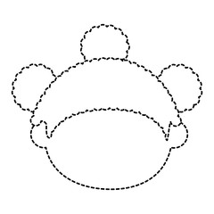 beautiful little girl head character