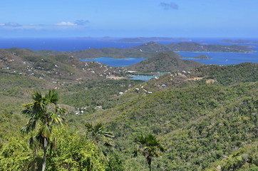Obraz premium A View of St. John Island, US Virgin Islands