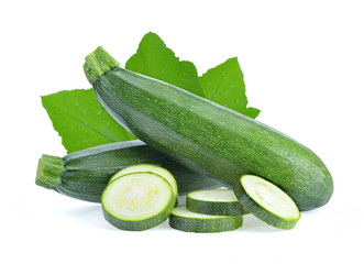zucchini isolated on white background