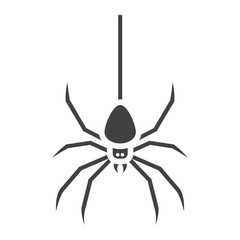 Spider glyph icon, halloween and scary, danger sign vector graphics, a solid pattern on a white background, eps 10.
