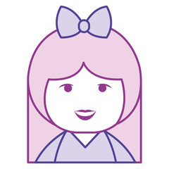 little japanese doll kawaii character