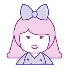 little japanese doll kawaii character