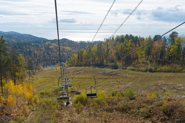 cable car on lake Baikal