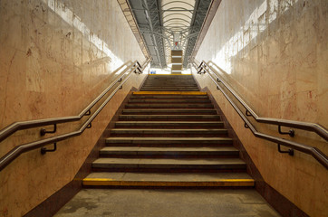 Pedestrian crossing under the ground.