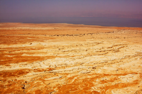 Picturesque ancient mountains about the Dead Sea