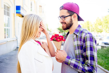 Couple in a park