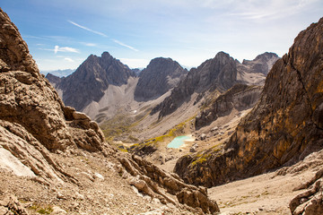 majastetic panorama in lech highland - gramais - boden - lech vellay - austria