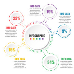 Abstract infographics options template. Vector illustration. Can be used for workflow layout, diagram, business step options, banner, web design.