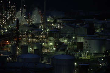 工場の夜景