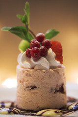 sweet cake close up