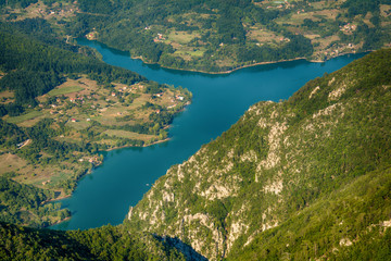 Fototapeta premium Biljeska stena viewpoint landscape Tara mountain Serbia
