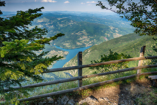 Biljeska stena viewpoint landscape Tara mountain Serbia