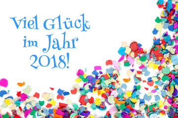 Viel Glück im Jahr 2018!