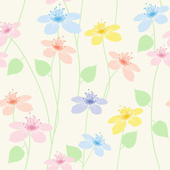 vector seamless floral pattern