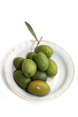 olives on the plate