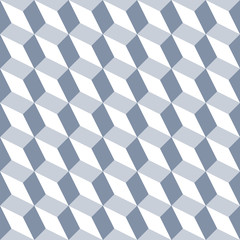 Decorative 3d tile seamless vector pattern