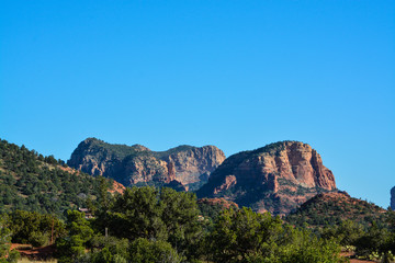 Fototapeta na wymiar Towering landscape in Sedona Arizona