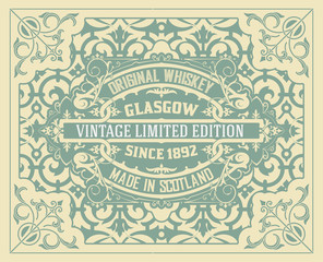 Old card for packing