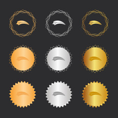 Sternschnuppe - Bronze, Silber, Gold Medaillen