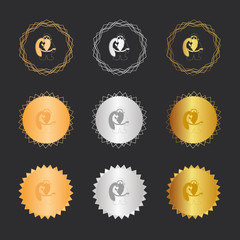 Weihnachtsmann - Weihnachten - Bronze, Silber, Gold Medaillen