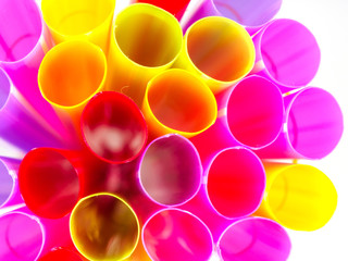 colorful straws