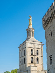 Obraz premium Avignon cathedral from Papal palace