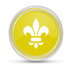 Gelber Button - Ornament