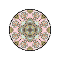 Flower Mandalas. Vintage decorative elements. Oriental pattern, vector illustration. Islam, Arabic, Indian, turkish, pakistan, chinese, ottoman motifs