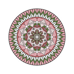 Flower Mandalas. Vintage decorative elements. Oriental pattern, vector illustration. Islam, Arabic, Indian, turkish, pakistan, chinese, ottoman motifs