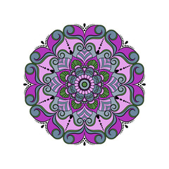 Flower Mandalas. Vintage decorative elements. Oriental pattern, vector illustration. Islam, Arabic, Indian, turkish, pakistan, chinese, ottoman motifs