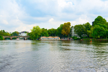 Cloudy autumnal landscape