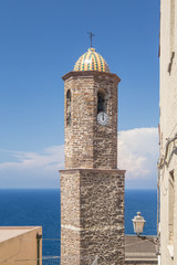 Fototapeta na wymiar Bell tower of the Cattedral Antonio Abate