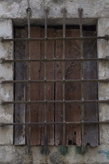 grille wooden window