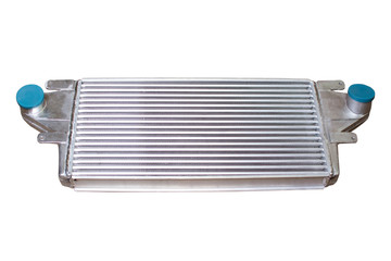 radiator intercooler on white background