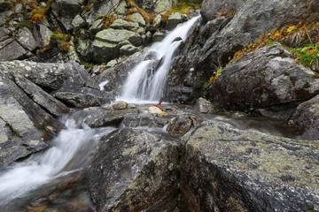 Fototapeta premium Beautiful mountain waterfall