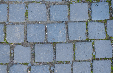 cobblestone street surface pattern